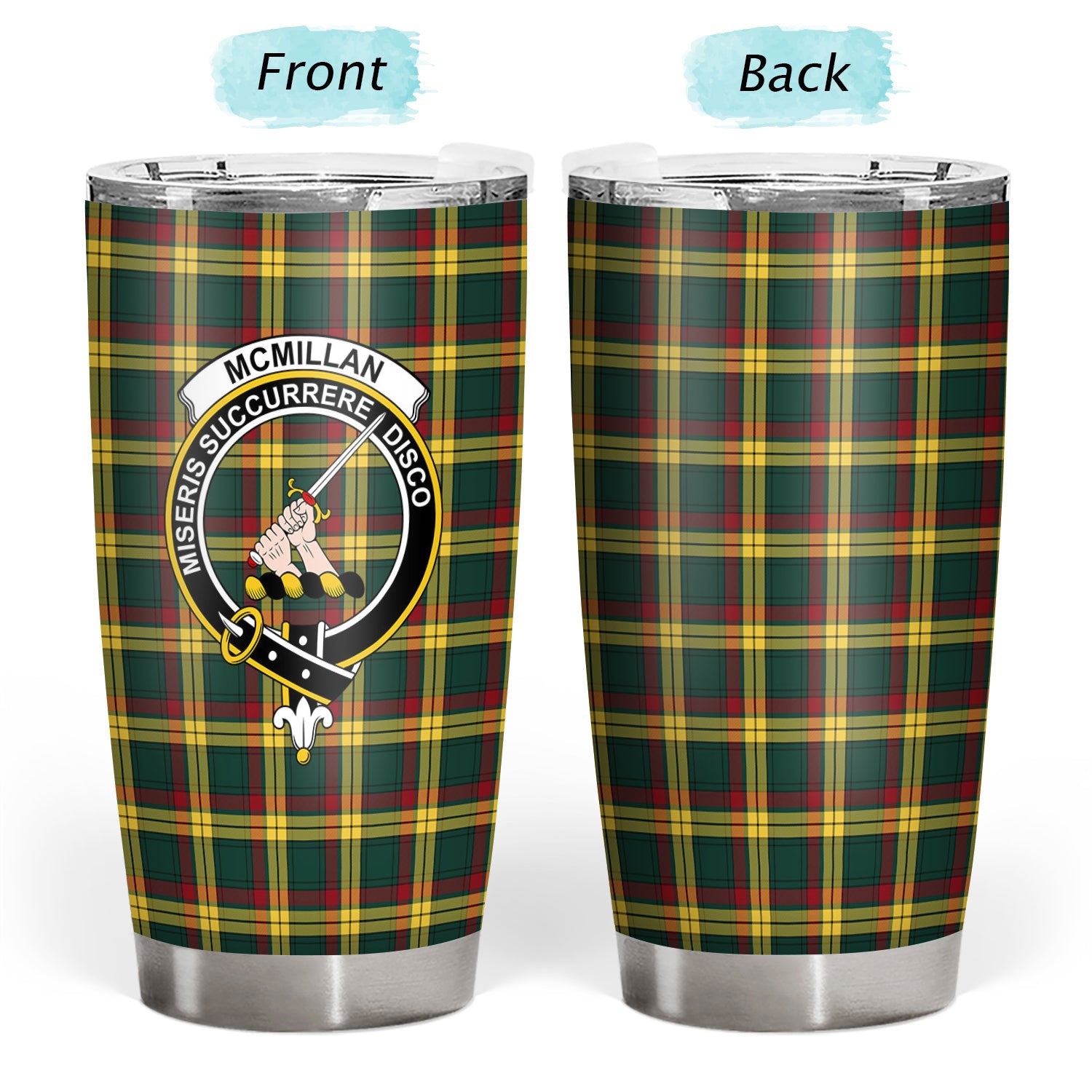 McMillan Old Modern Tartan Crest Tumbler