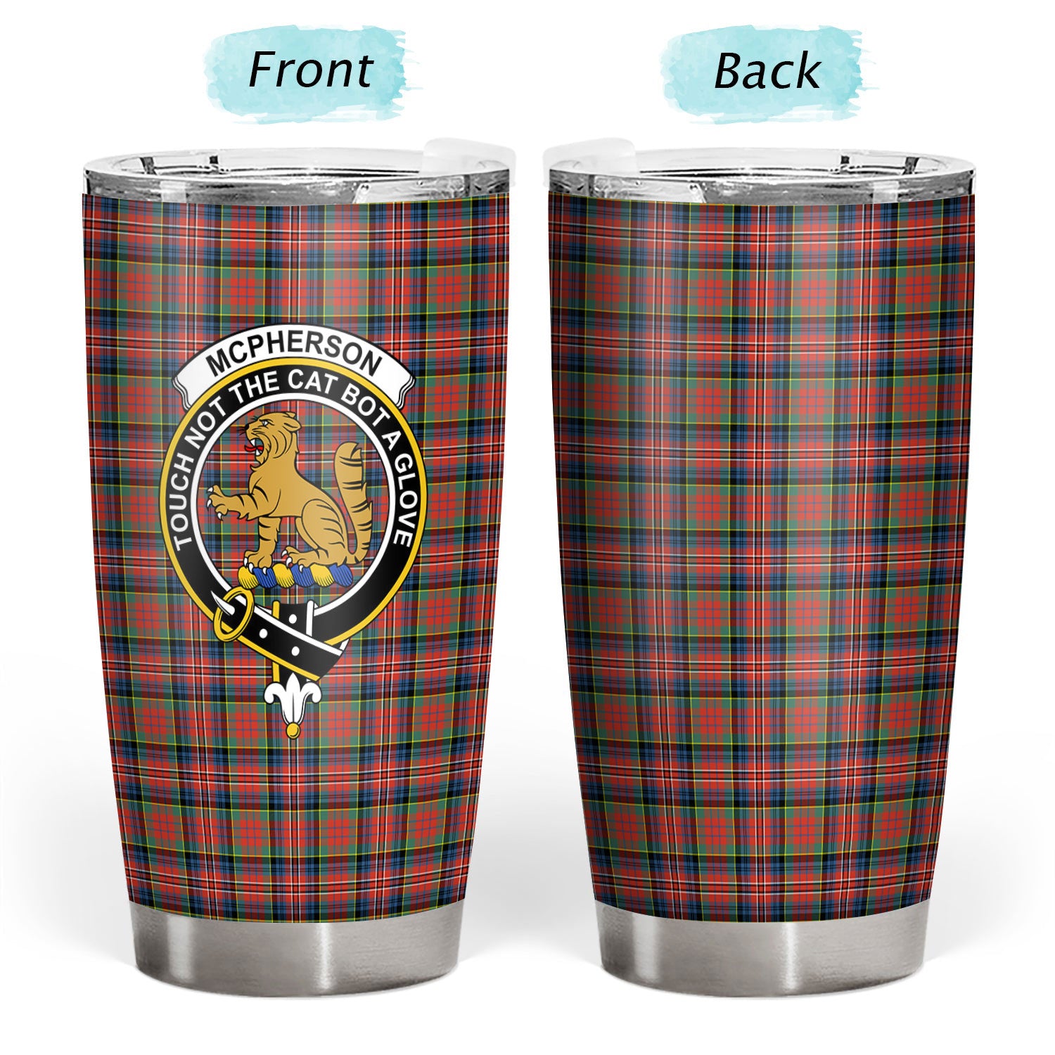 McPherson Ancient Tartan Crest Tumbler