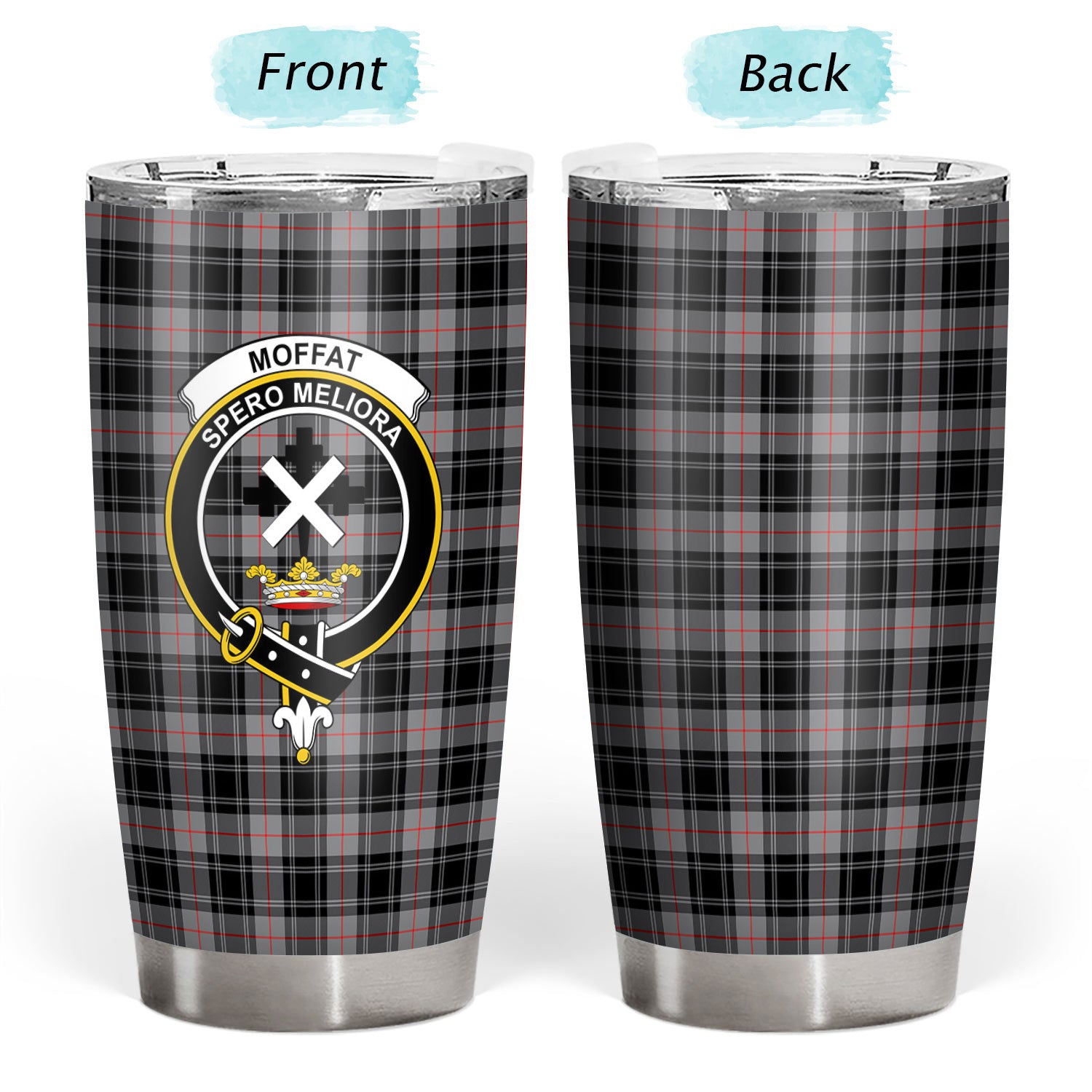 Moffat Modern Tartan Crest Tumbler