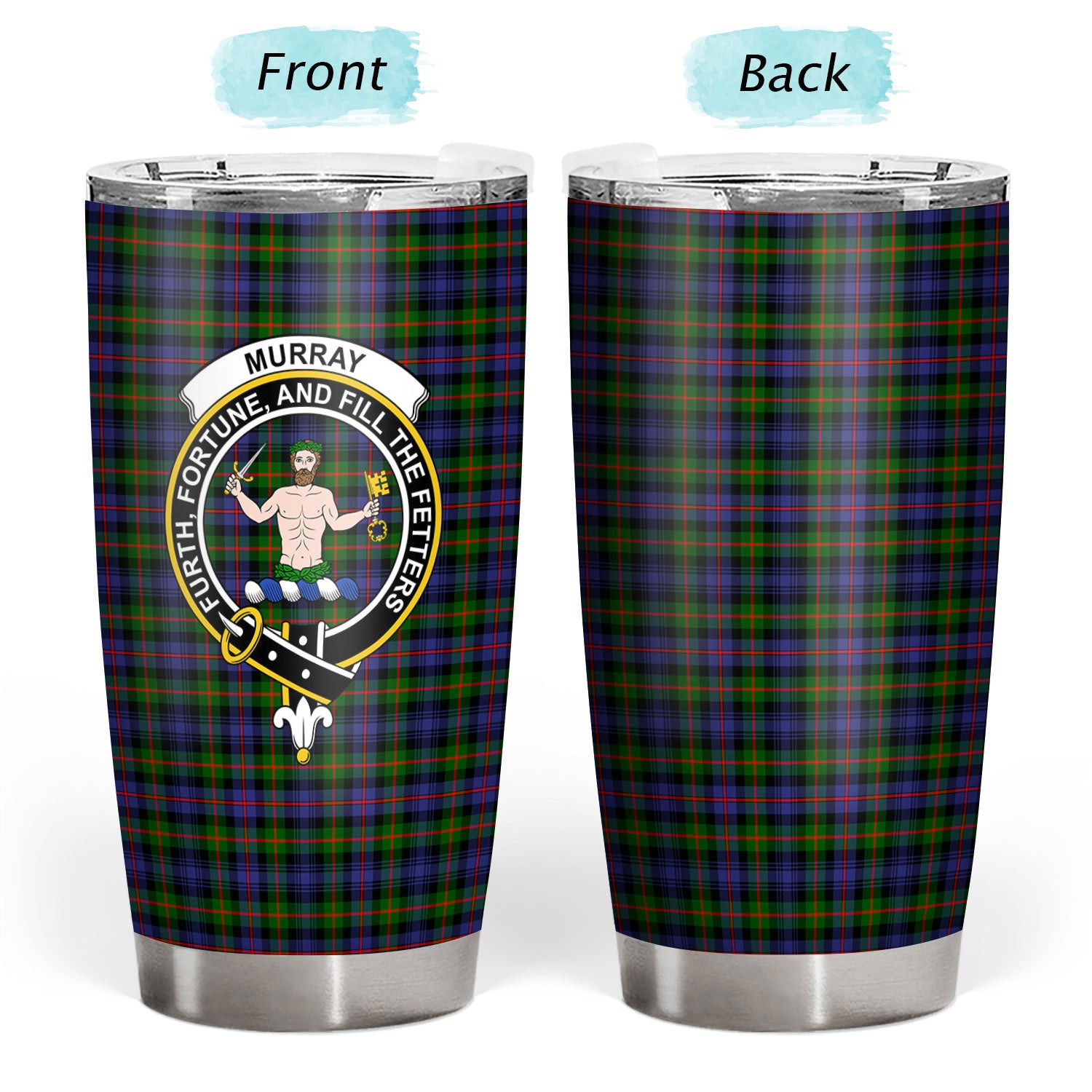 Murray of Atholl Modern Tartan Crest Tumbler