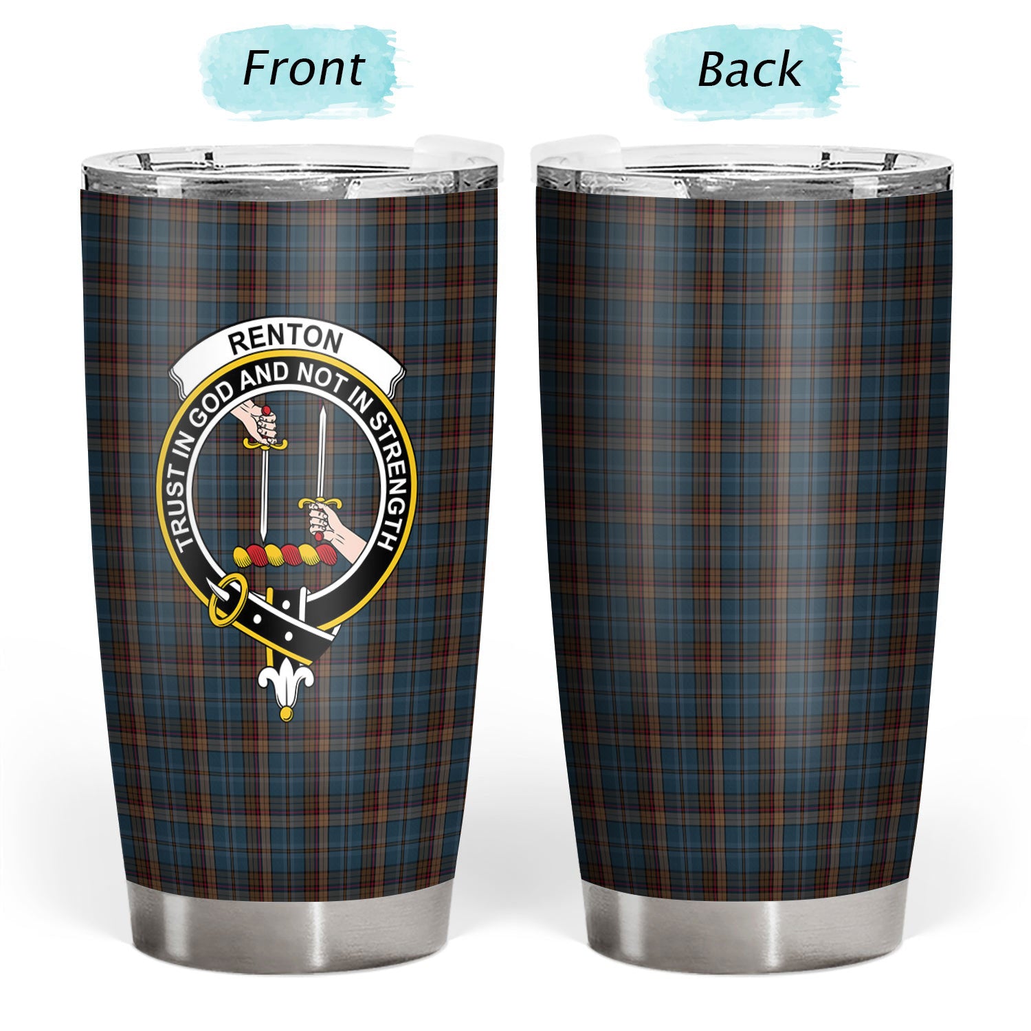 Renton Tartan Crest Tumbler