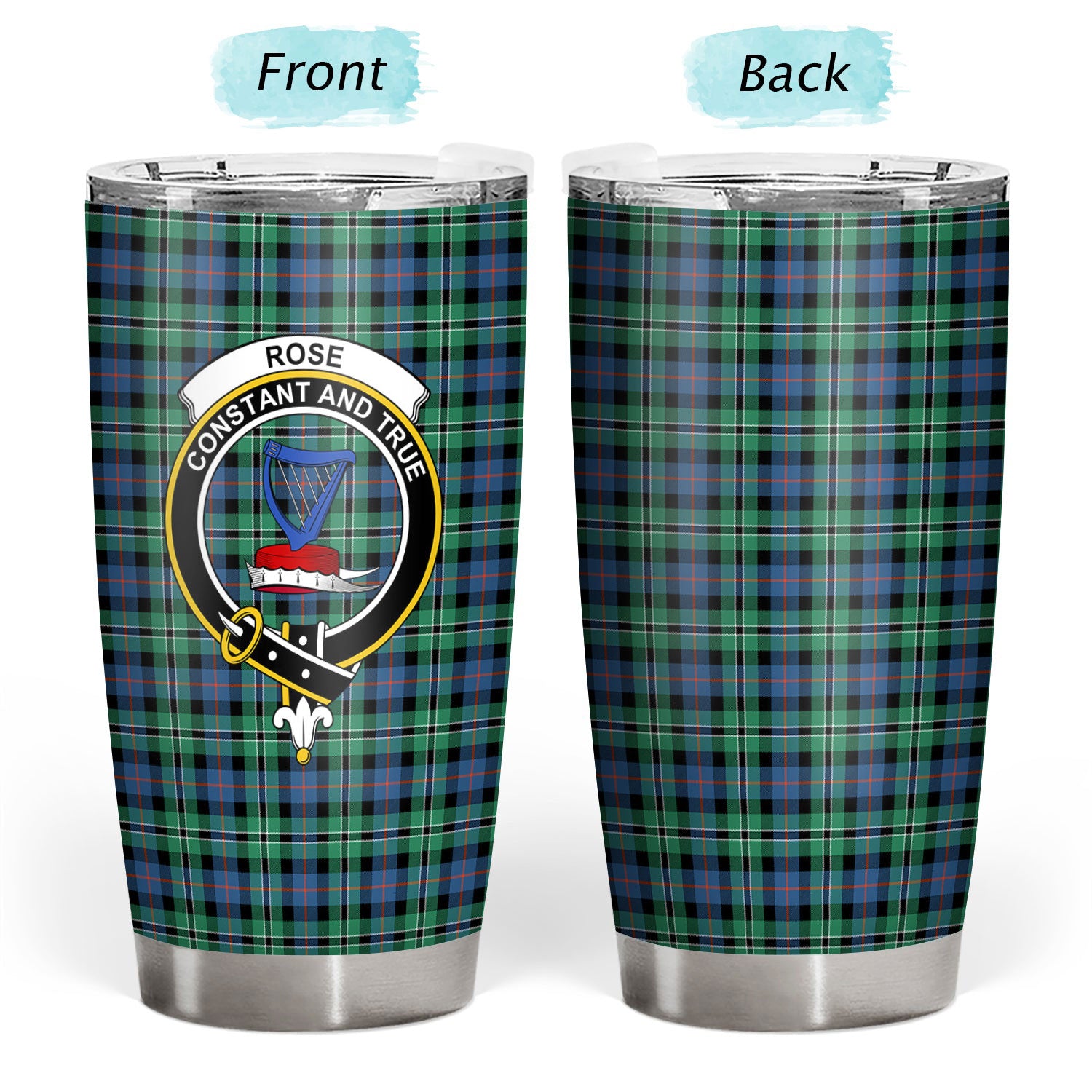 Rose Hunting Ancient Tartan Crest Tumbler