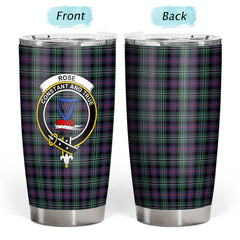 Rose Hunting Modern Tartan Crest Tumbler