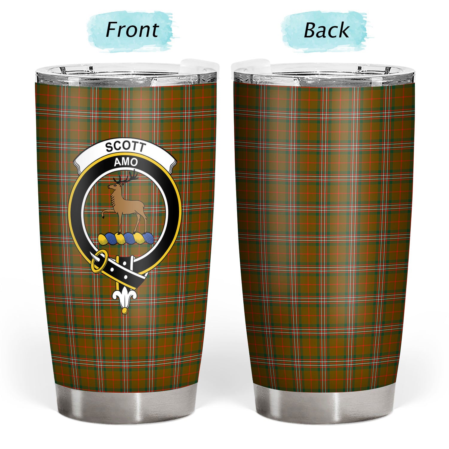 Scott Brown Modern Tartan Crest Tumbler