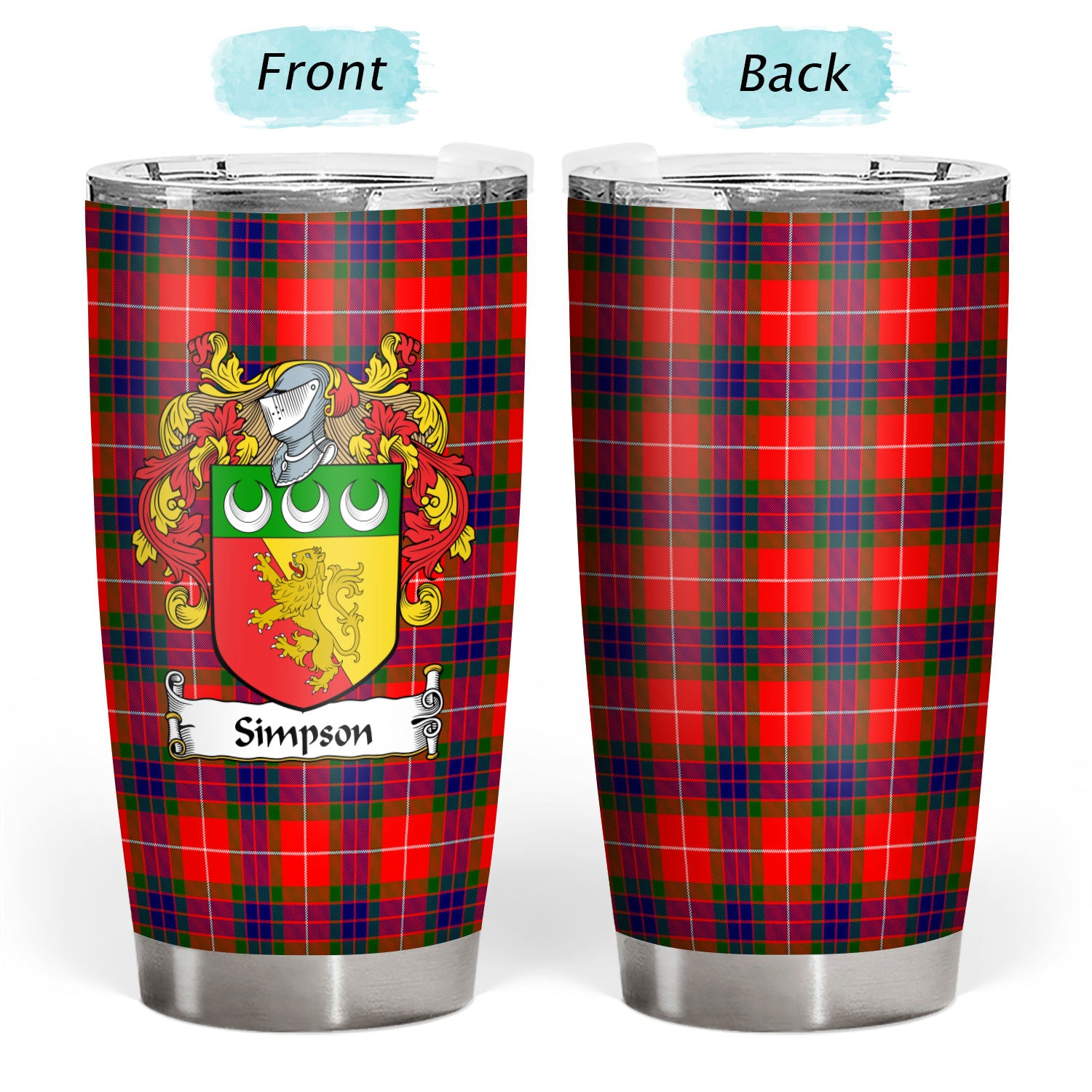 Simpson Tartan Crest Tumbler