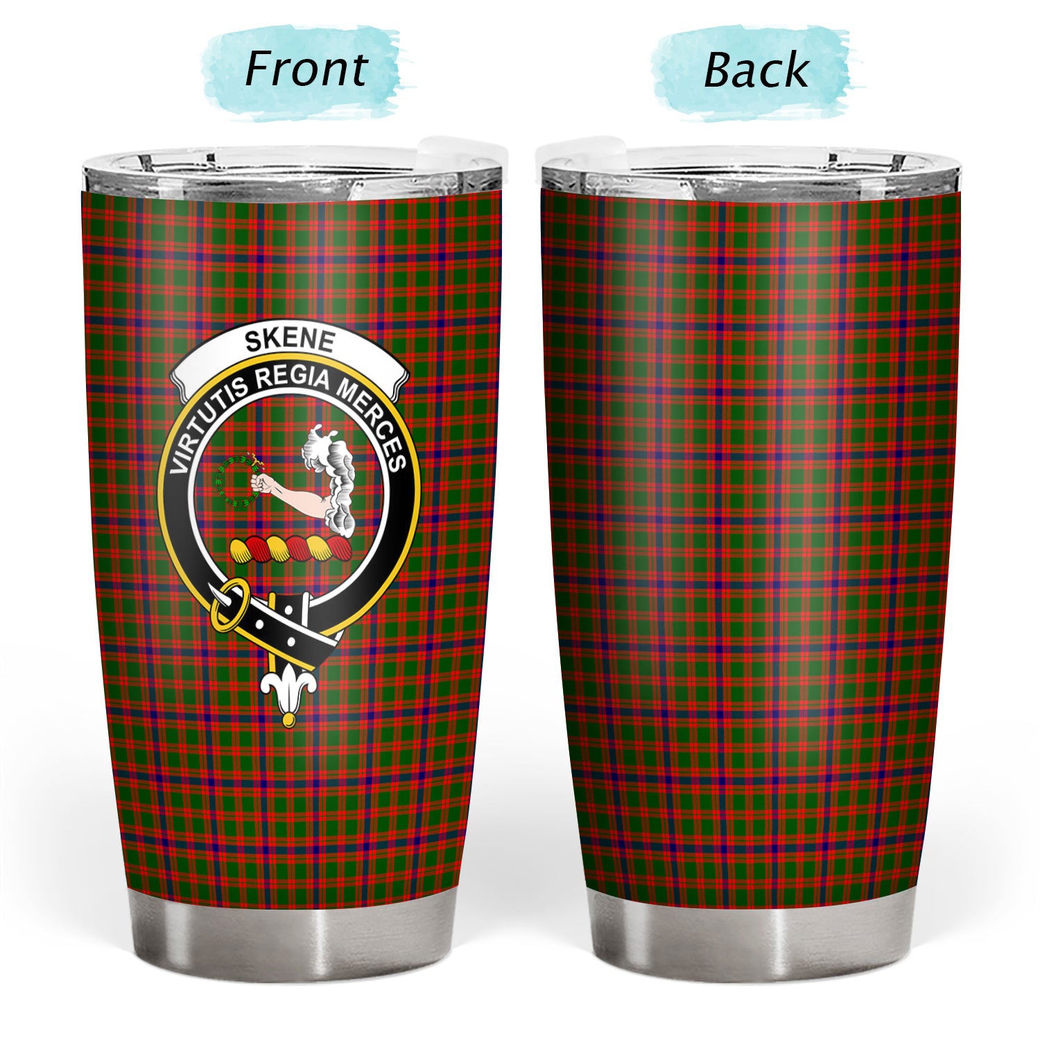 Skene Modern Tartan Crest Tumbler