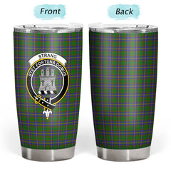 Strang (or Strange) Tartan Crest Tumbler