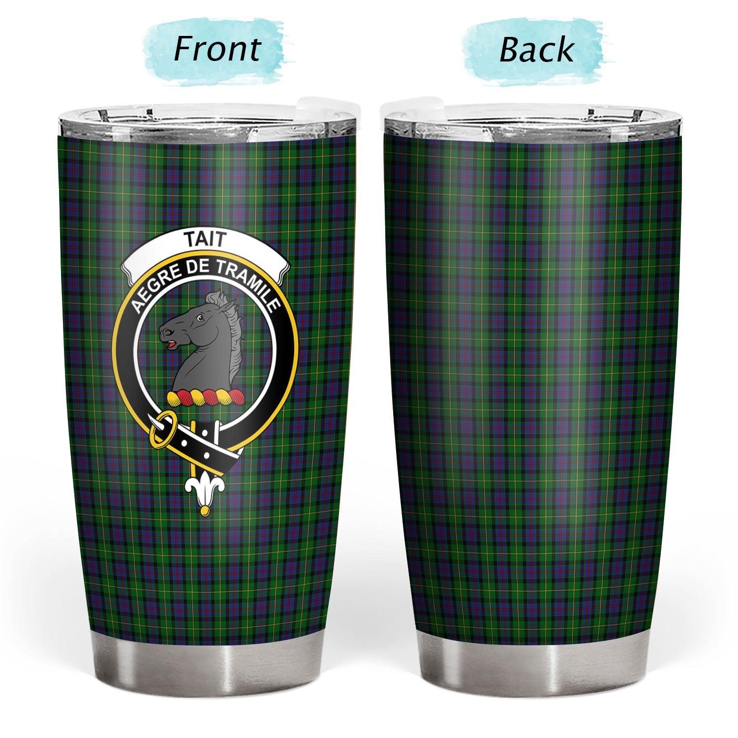 Tait Tartan Crest Tumbler