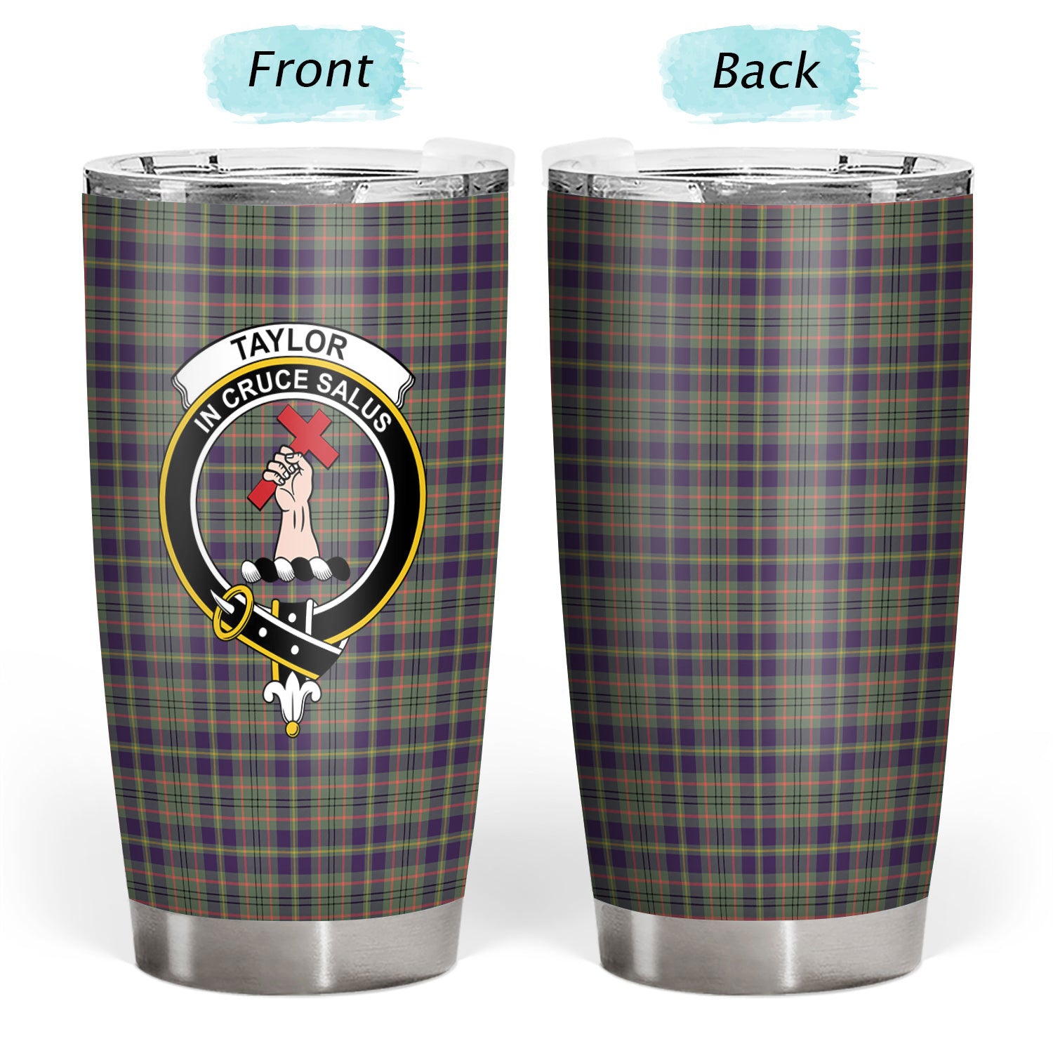 Taylor Weathered Tartan Crest Tumbler