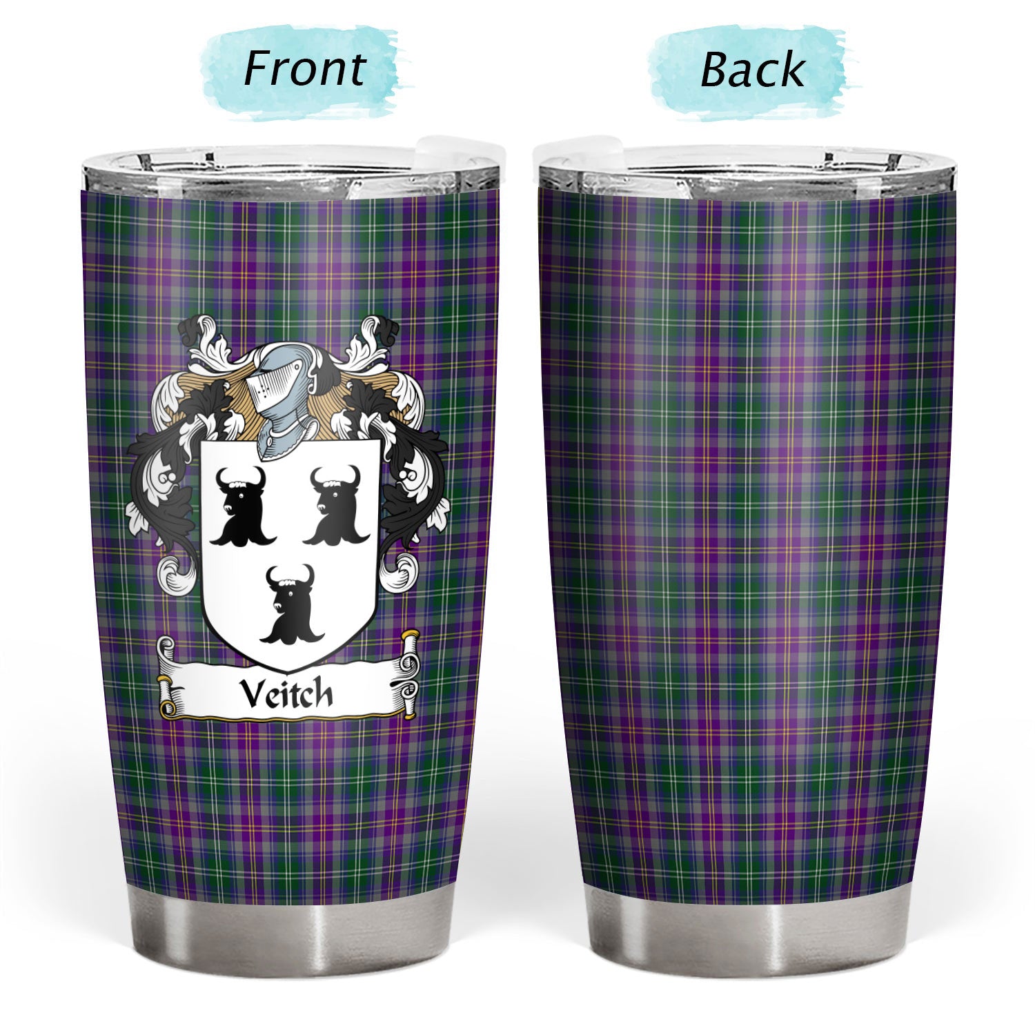 Veitch Hunting Tartan Crest Tumbler