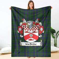 McBride Tartan Coat of Arms Blanket