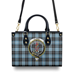 Clark Ancient Tartan Crest Leather Handbag