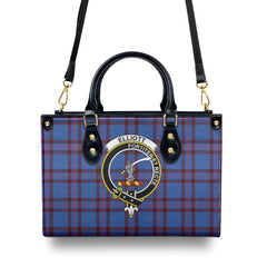 Elliott Modern Tartan Crest Leather Handbag