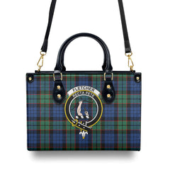 Fletcher Ancient Tartan Crest Leather Handbag