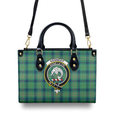 Kennedy Ancient Tartan Crest Leather Handbag