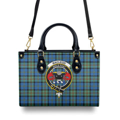 MacLeod of Harris Ancient Tartan Crest Leather Handbag