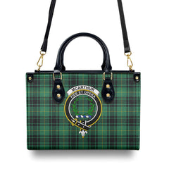 McArthur Ancient Tartan Crest Leather Handbag