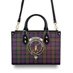 McBrayne Tartan Crest Leather Handbag