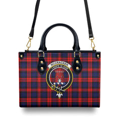 McCracken Tartan Crest Leather Handbag