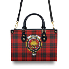 McLeod of Raasay Tartan Crest Leather Handbag