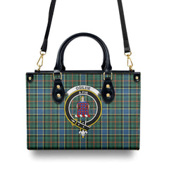 Ogilvie Hunting Ancient Tartan Crest Leather Handbag