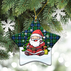 Forsyth Ancient Tartan Christmas Ceramic Ornament - Scottish Santa Style