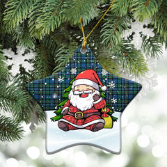 Robertson Hunting Ancient Tartan Christmas Ceramic Ornament - Scottish Santa Style