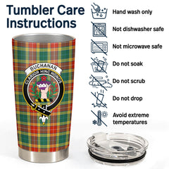 Buchanan Old Sett Tartan Crest Tumbler