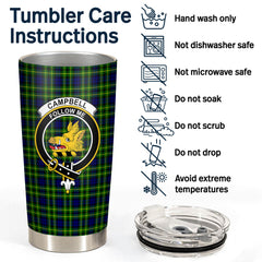 Campbell of Breadalbane Modern Tartan Crest Tumbler