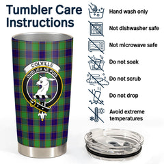 Colville Tartan Crest Tumbler