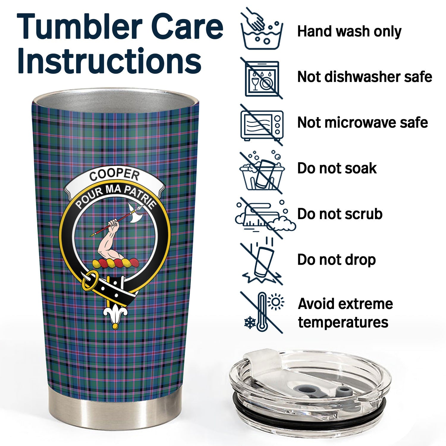 Cooper Ancient Tartan Crest Tumbler