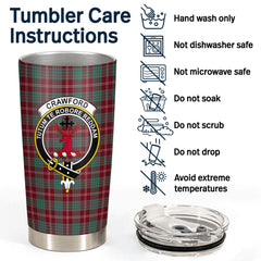 Crawford Modern Tartan Crest Tumbler