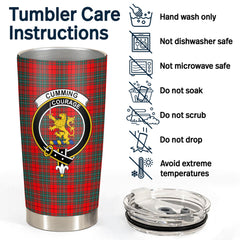 Cumming Modern Tartan Crest Tumbler