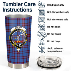 Elliot Modern Tartan Crest Tumbler