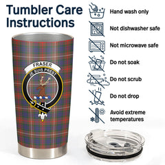 Fraser (of Lovat) Hunting Modern Tartan Crest Tumbler