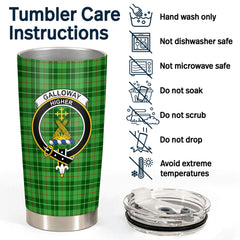 Galloway District Tartan Crest Tumbler