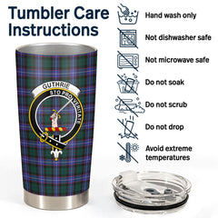 Guthrie Modern Tartan Crest Tumbler