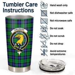 Haldane Tartan Crest Tumbler