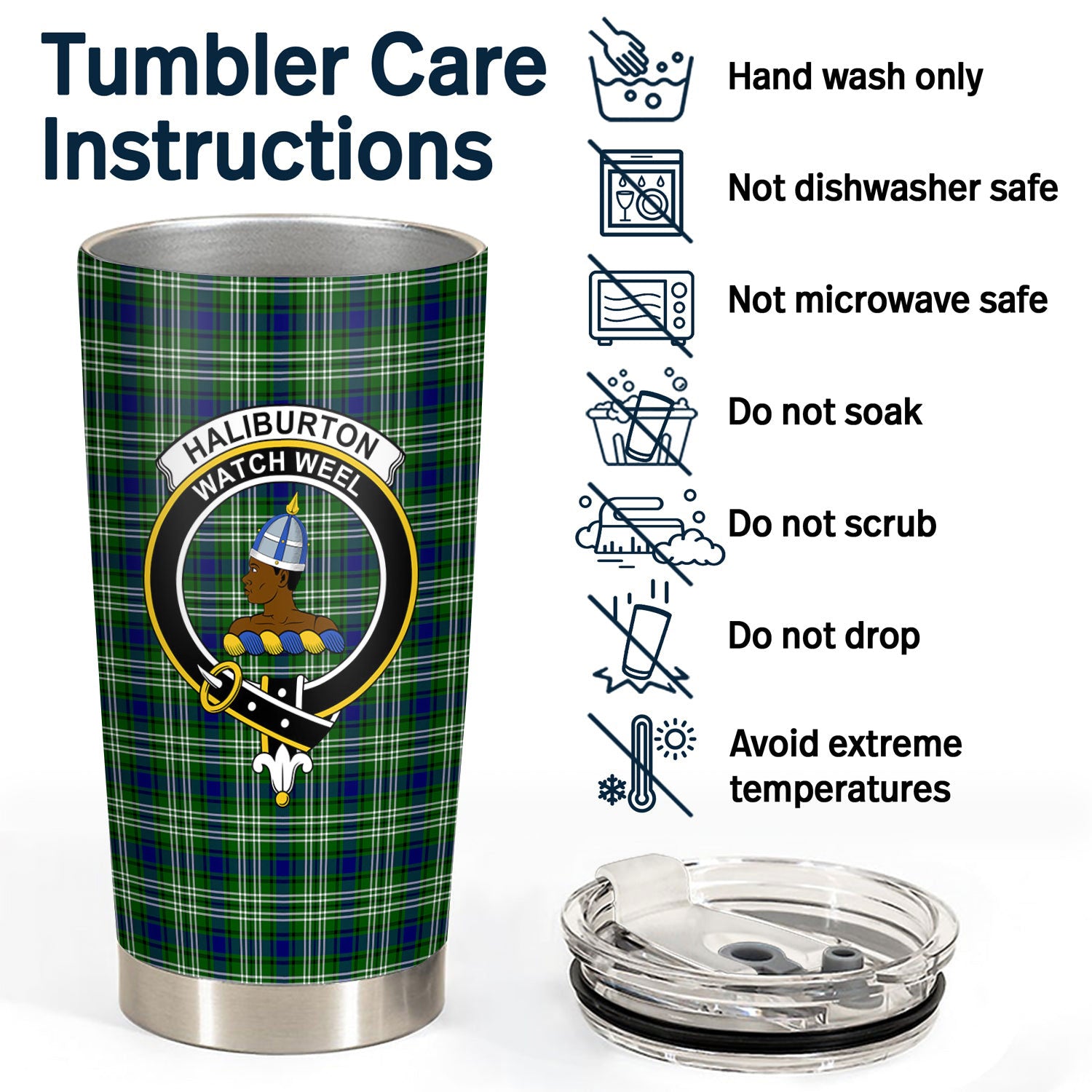 Haliburton Tartan Crest Tumbler