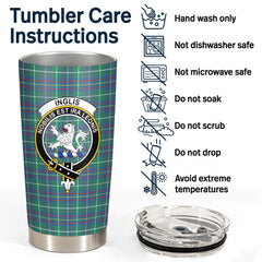 Inglis Ancient Tartan Crest Tumbler