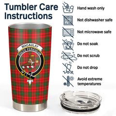 MacAulay Modern Tartan Crest Tumbler