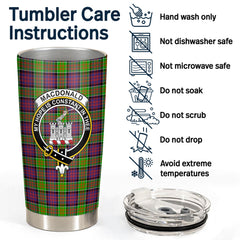 MacDonald (Clan Ranald) Tartan Crest Tumbler