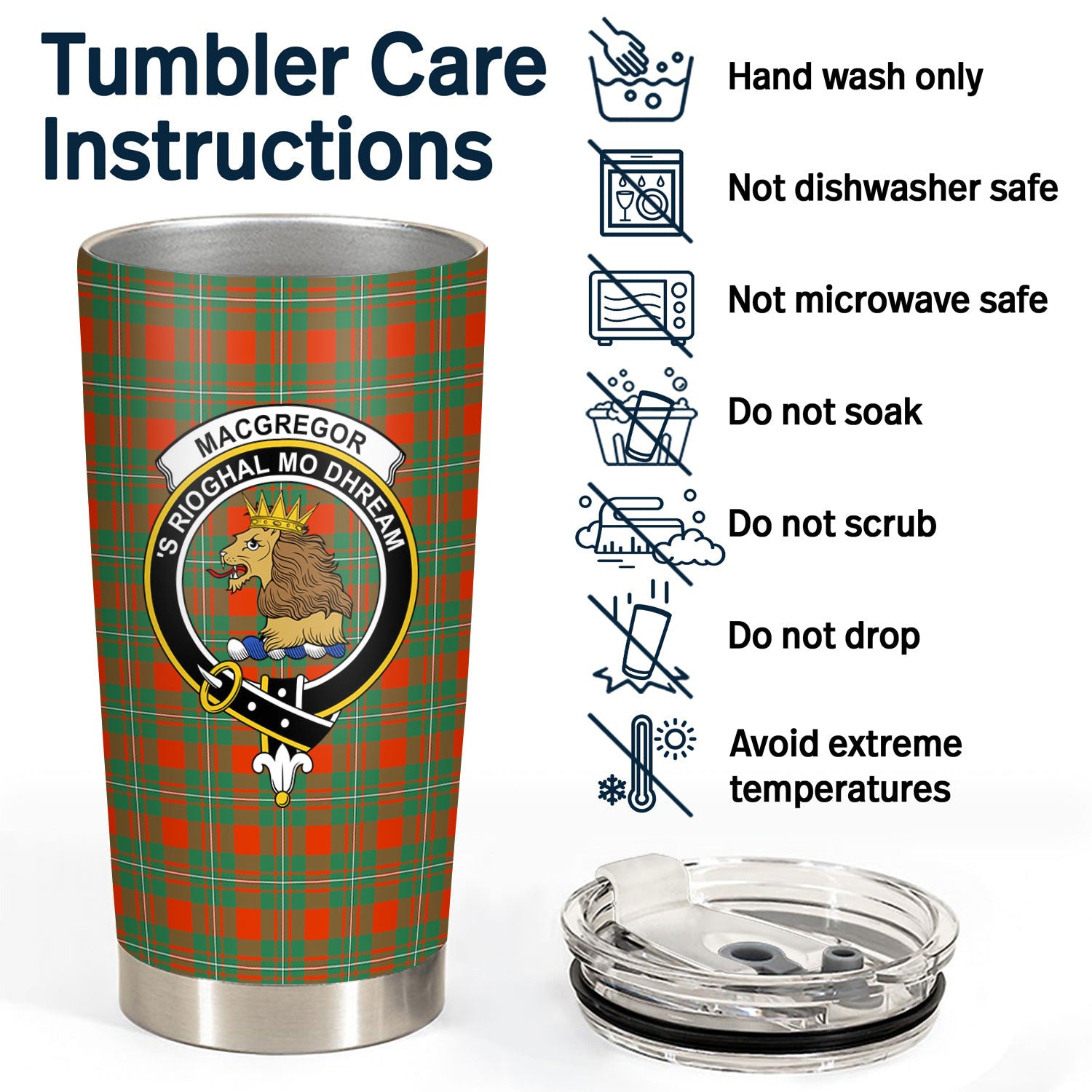 MacGregor Ancient Tartan Crest Tumbler