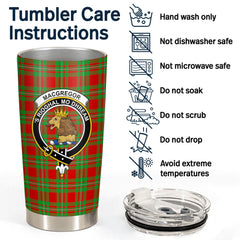 MacGregor Modern Tartan Crest Tumbler