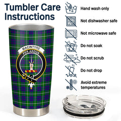 MacIntyre Hunting Modern Tartan Crest Tumbler