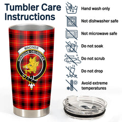 MacIver Modern Tartan Crest Tumbler