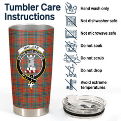 MacLean of Duart Ancient Tartan Crest Tumbler