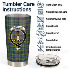 MacLellan Ancient Tartan Crest Tumbler