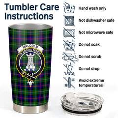 Malcolm (or MacCallum) Tartan Crest Tumbler