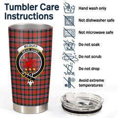 McDuff Modern Tartan Crest Tumbler